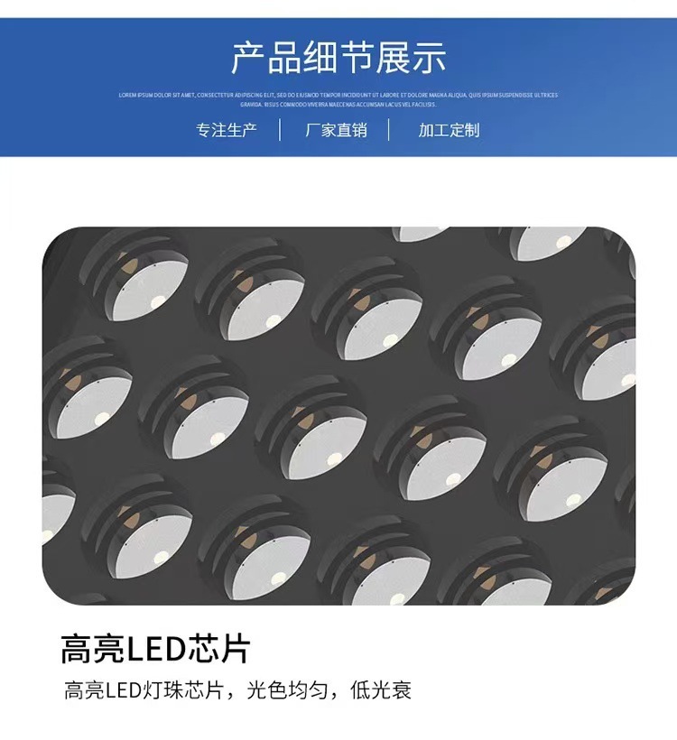 led投光灯户外防水照树灯花园庭院方形草坪插地灯景观射灯