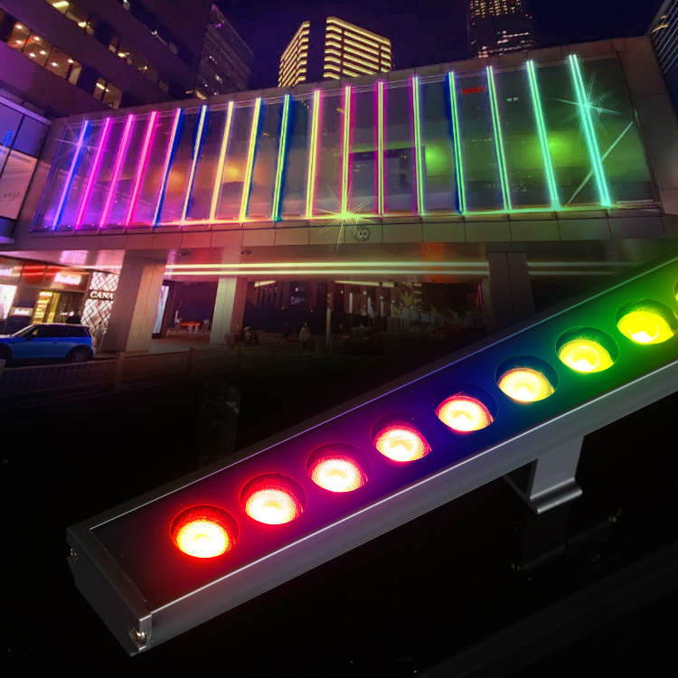 LED洗墙灯彩色外墙亮化景观公园桥梁线条轮廓灯具定制