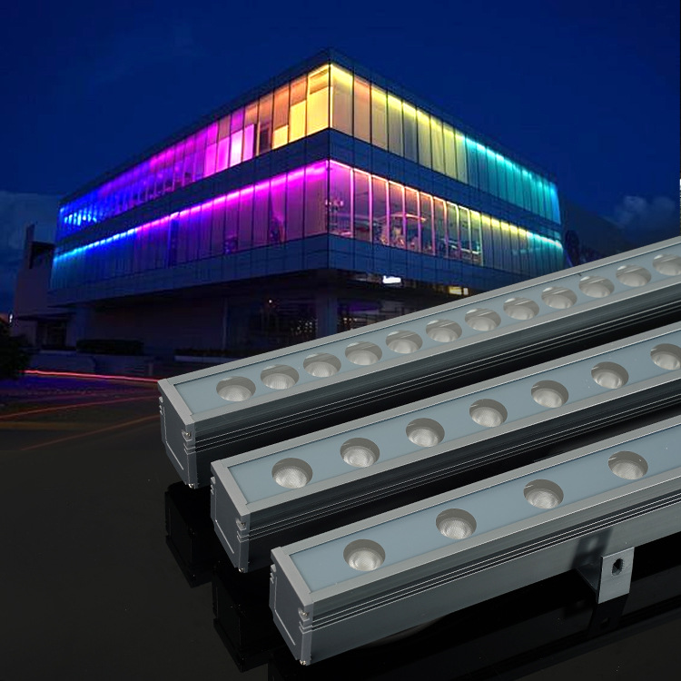 LED洗墙灯彩色外墙亮化景观公园桥梁线条轮廓灯具定制
