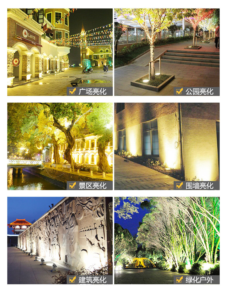 LED户外防水圆形公园地埋灯景观庭院嵌入式不锈钢埋地灯