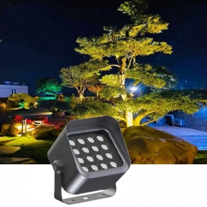 户外防水LED投光灯，照亮花园庭院景观